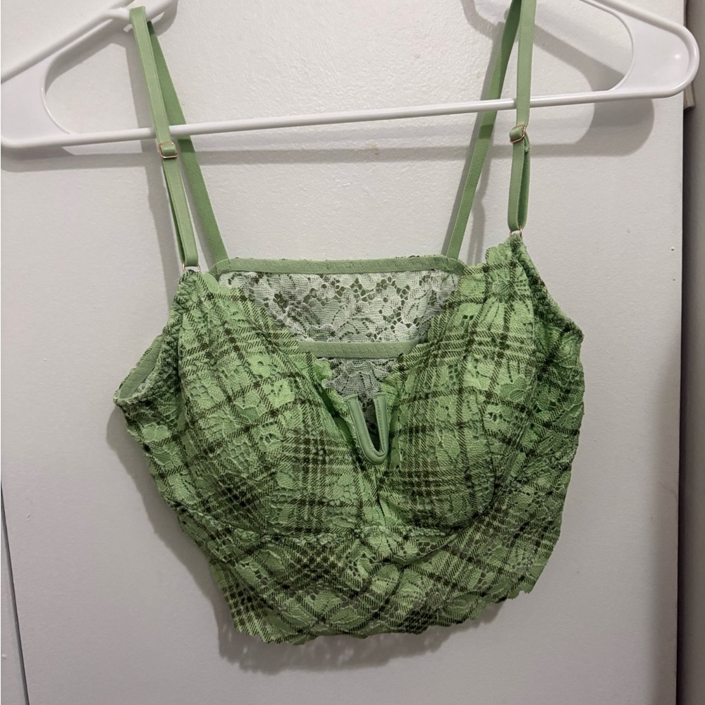 Victoria's Secret Green Lace Bra